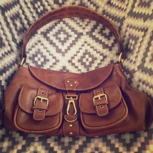 Vintage Barney’s New York Brown Leather bag